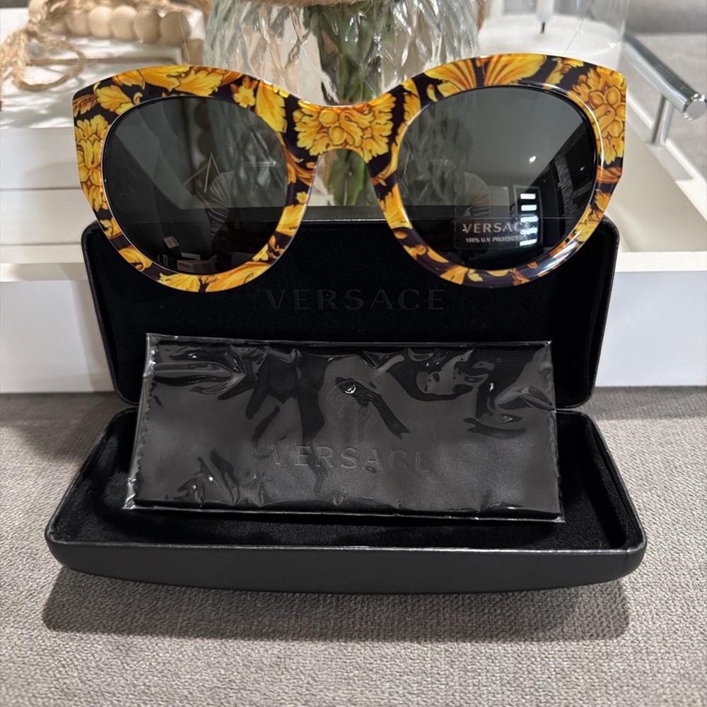 The sunglasses Versace VE4353 Tribute Barocco Print Sunglasses